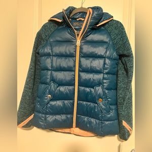 NWT Teal green Michael Kors puffer jacket